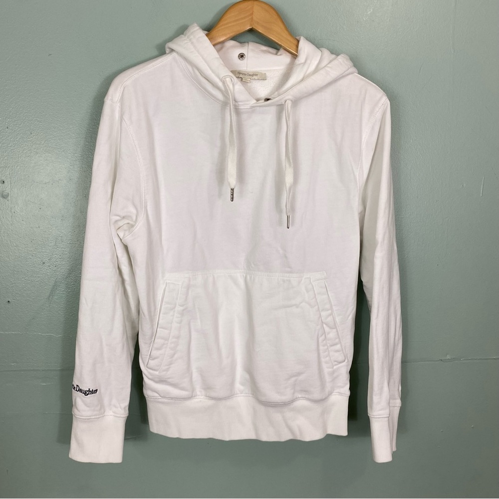Favorite Daughter Hoodie Pullover White Small